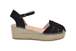 JAVA43 ESPADRILLES SANDALO CON CINTURINO SERRAJE NEGRO
